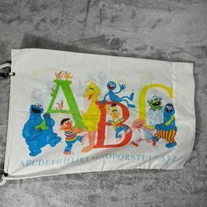 Vintage Sesame Street Pillowcase Alphabet Bert & Ernie Big Bird‎ Cookie Monster